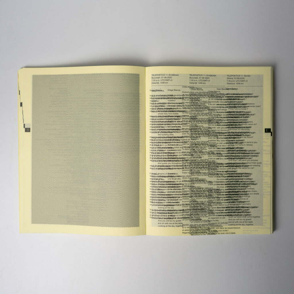 télépoétique, Derrida, sun/sun, Patricia Morosan, Bianca Oana, télépathie, tentaive, photo, texte, covid, soi, autre, dialogue, silence, Frédéric Martin, 5ruedu, chronique, livre, 