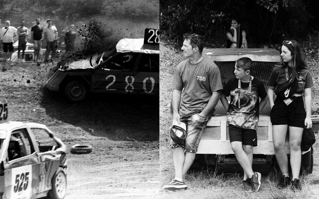 Ben Capponi, Emulsion photo, Sludge, risographie, stock-car, destruction, tribu, univers, amitié, partage, rencontre, curieux, livre photo, fanzine, chronique, Frédéric Martin, 5ruedu, 