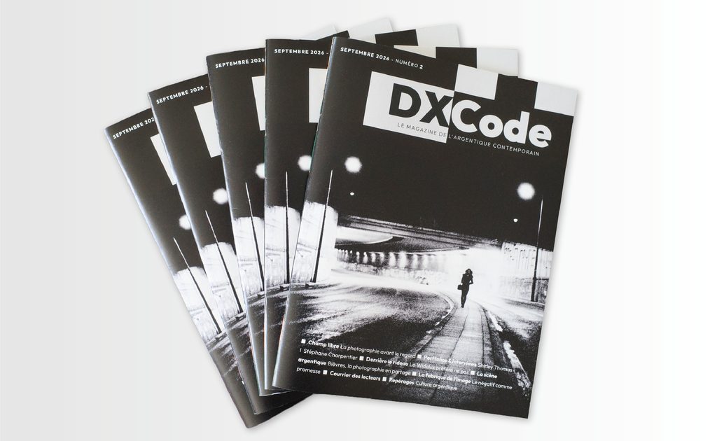 DXCode, revue, Stéphane Charpentier, Shirley Thomas, argentique, nouvelle, papier, noir et blanc, couleur, Frédéric Martin, 5ruedu, chronique, livre, photo,